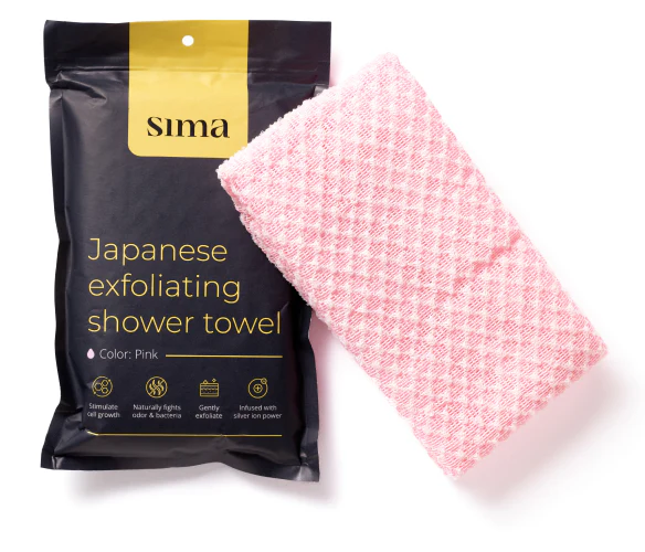 Sima Japanese Exfoliating Shower Towel - Image 5